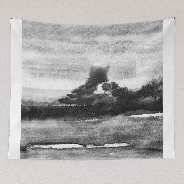 Item preview, Distant Smoke Black and White designed and sold by BAR-ART.