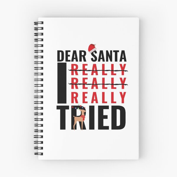 Item preview, DEAR SANTA I TRIED - CHRISTMAS FUNNY DESIGN designed and sold by Ausububu.