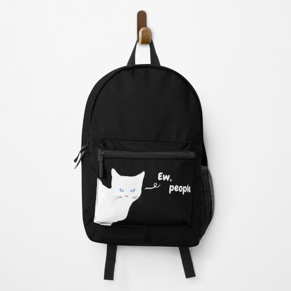 Item preview, Ew People - Funny White Cat designed and sold by mydoodlesateme.