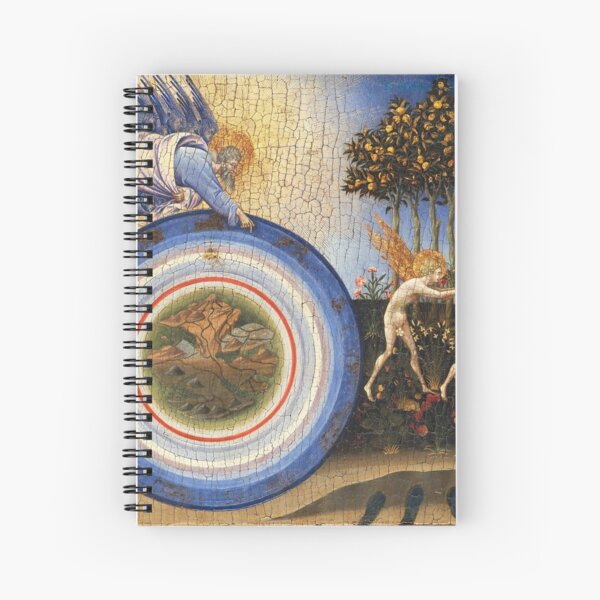 The Creation of the World and the Expulsion from Paradise,1445 Giovanni di Paolo di Grazia, Italian Spiral Notebook