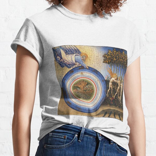 Painting Prints on Awesome Products,  The Creation of the World and the Expulsion from Paradise,1445 Giovanni di Paolo di Grazia, Italian Classic T-Shirt