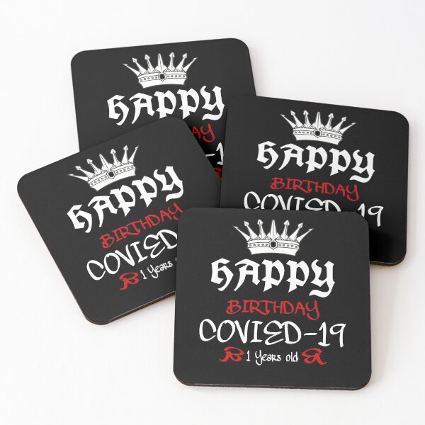 Item preview, Covied-19 birthday, happy birthday corona 1 years ago, designed and sold by Matrixstore.