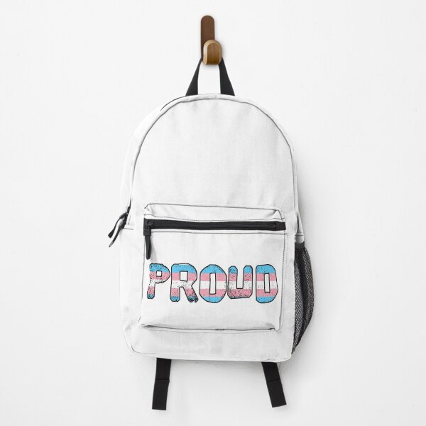 Item preview, PROUD trans flag LGBTQ designed and sold by incurablehippie.
