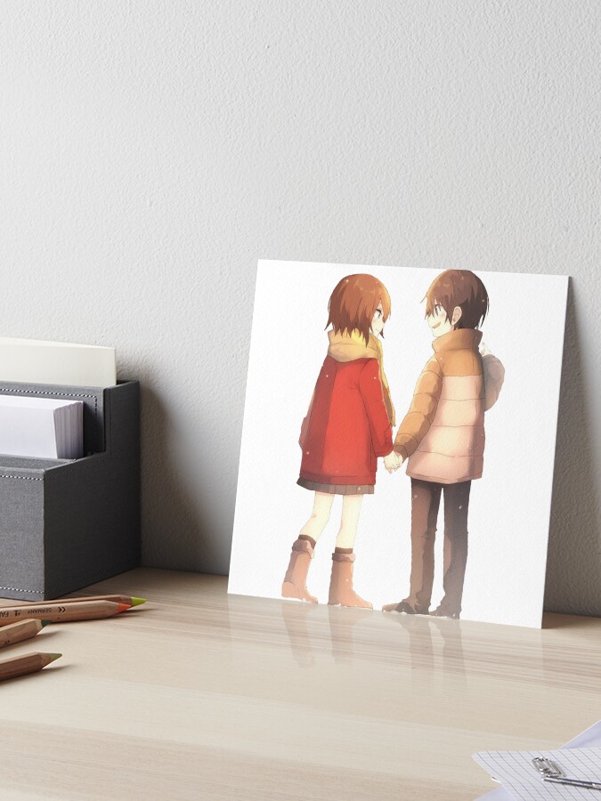 Erased : Love Kayo et Satoru fanart !  Art Board Print by Anna