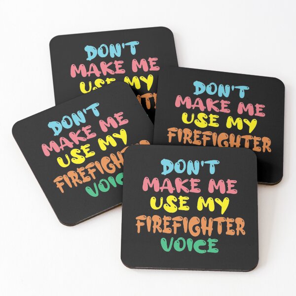 Item preview, Don't Make Me Use My Firefighter Voice, Cute Funny Gift Ideas For Fireman designed and sold by awesomedraw.