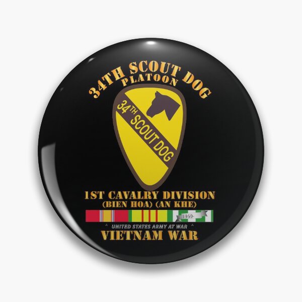 Item preview, Army - 34th Scout Dog Platoon w VN SVC designed and sold by Military Insignia Products.