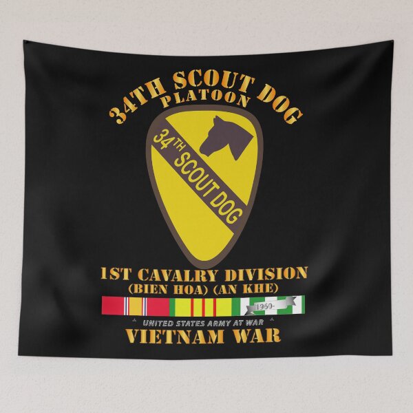 Item preview, Army - 34th Scout Dog Platoon w VN SVC designed and sold by Military Insignia Products.