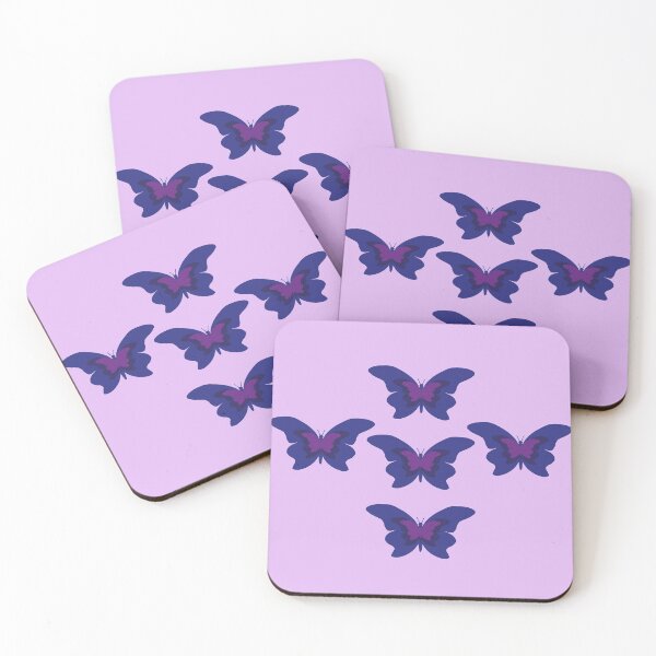 Aperçu de l'œuvre Papillon bleu indigo et violet créée et vendue par SkyzCreative.