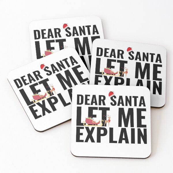 Item preview, SANTA I CAN EXPLAIN - CHRISTMAS FUNNY DESIGN designed and sold by Ausububu.