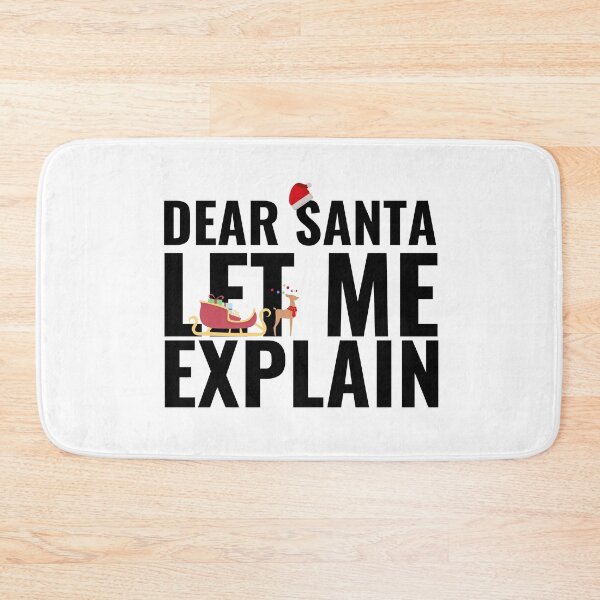 Item preview, SANTA I CAN EXPLAIN - CHRISTMAS FUNNY DESIGN designed and sold by Ausububu.