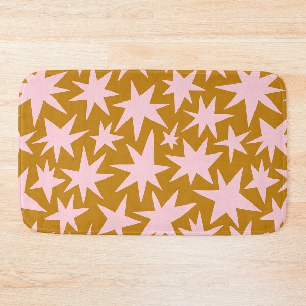 Christmas star seamless pattern Bath Mat