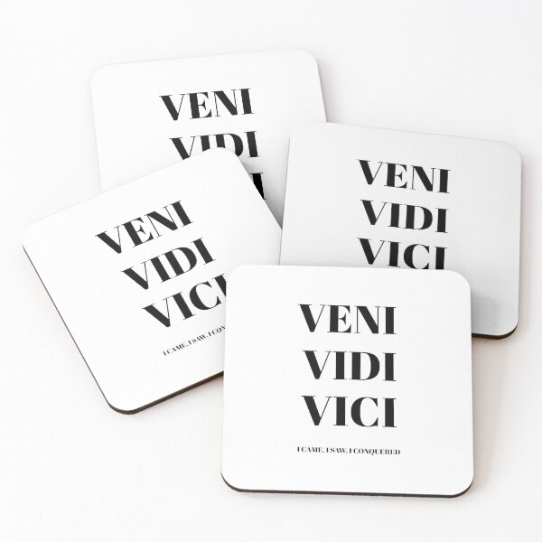 Item preview, Julius Caesar quotation veni vidi vici poster   designed and sold by KARTICK DUTTA.