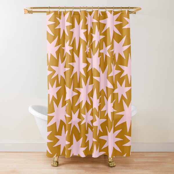 Christmas star seamless pattern Shower Curtain