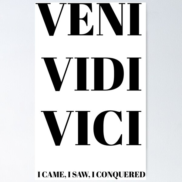 Veni, Vidi, Vici!  Words, Quotes, Italian words