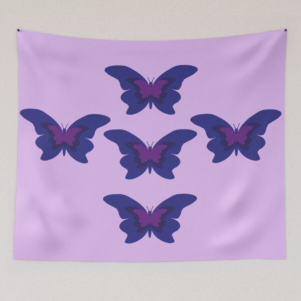 Item preview, Indigo blue and purple butterfly designed and sold by SkyzCreative.