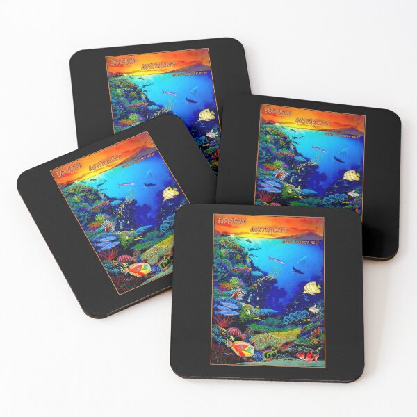 Item preview, "QUEENSLAND AUSTRALIA" Great Barrier Reef Travel Print designed and sold by posterbobs.