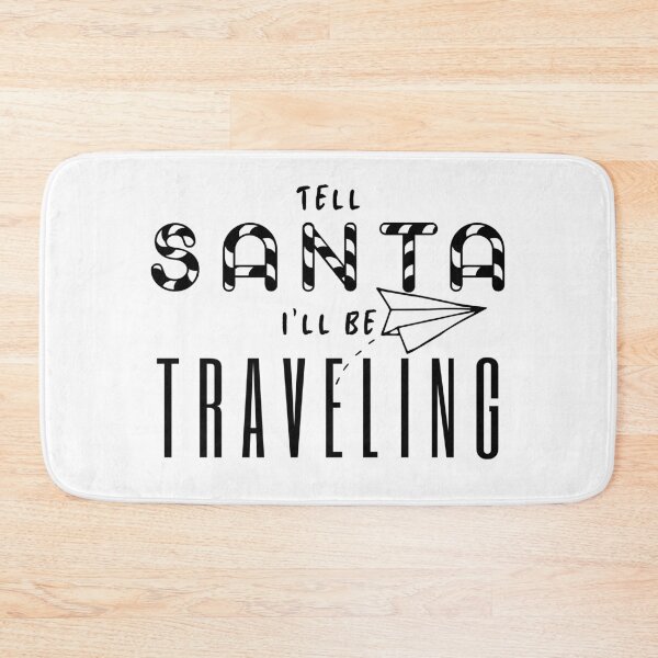 Item preview, Christmas Tell Santa I'll be Traveling Paperplane Candy Cane designed and sold by Hoiho Adventure Shirts.
