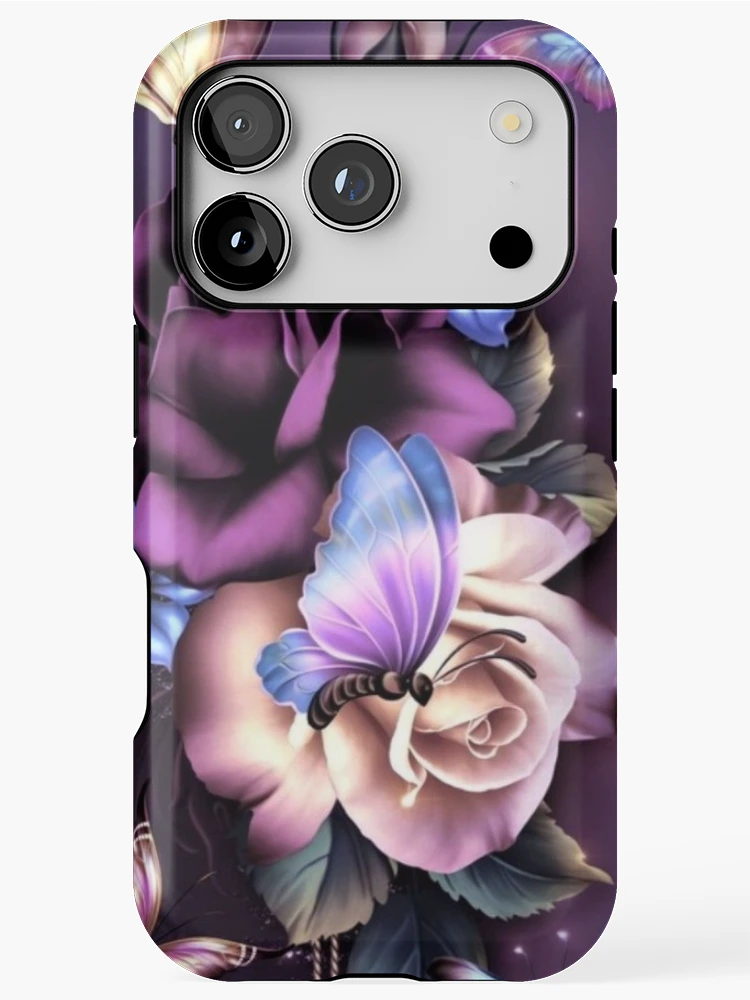 Thumbnail 1 of 4, iPhone Case, Purple Rose designed and sold by ReesDesigns.