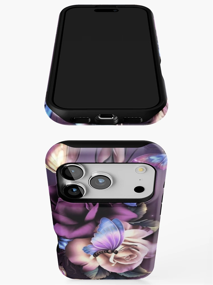 Thumbnail 3 of 4, iPhone Case, Purple Rose designed and sold by ReesDesigns.