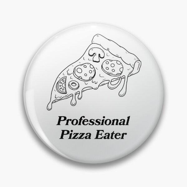 Item preview, Professional Pizza Eater Slice Illustration designed and sold by lemontee.