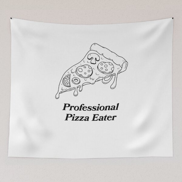 Item preview, Professional Pizza Eater Slice Illustration designed and sold by lemontee.