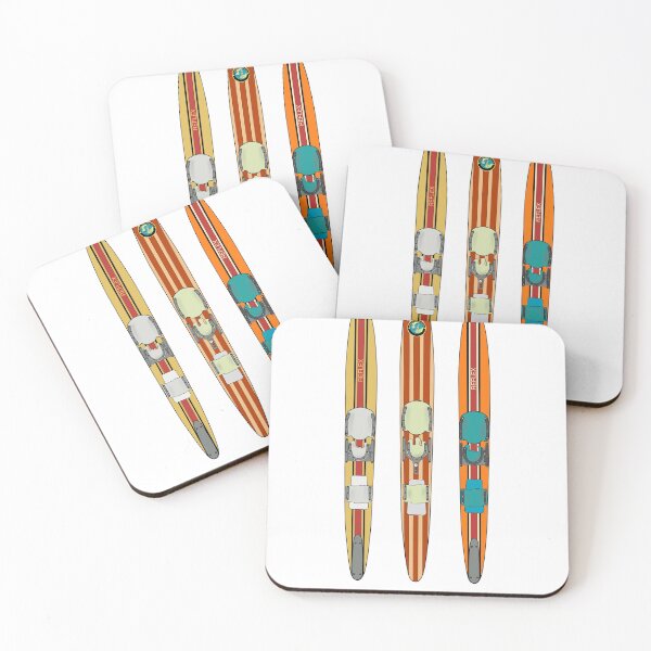 Item preview, Classic Wooden Vintage Water Skis designed and sold by TheTeeCat.