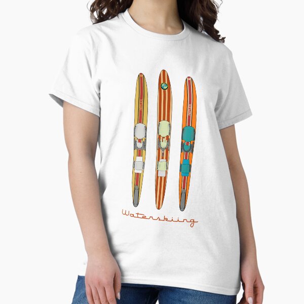 Item preview, Classic Wooden Vintage Water Skis designed and sold by TheTeeCat.