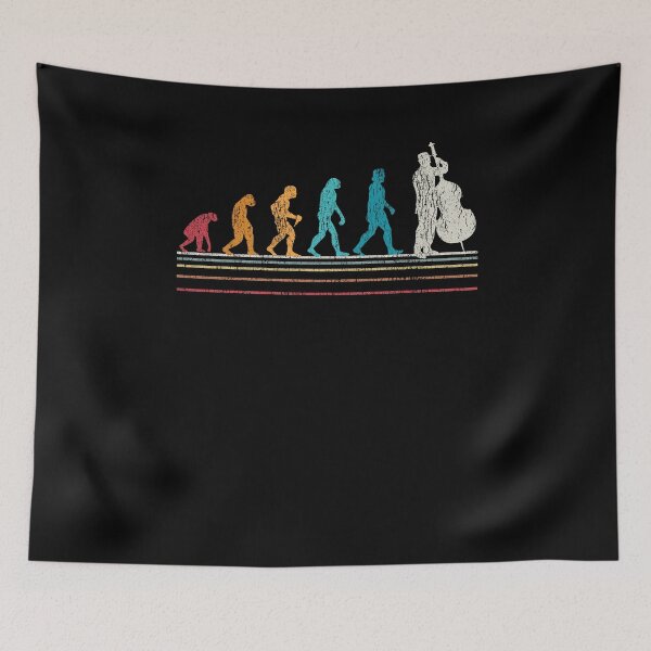 Item preview, Double Bass Evolution Musician Gift designed and sold by Grimbart.