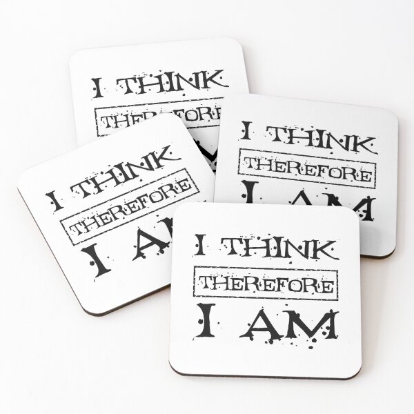 Item preview, I Think Therefore I Am | Rene Descartes Statement designed and sold by 4wordsmovement.