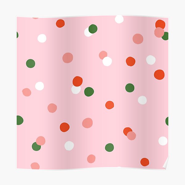 Christmas confetti Poster