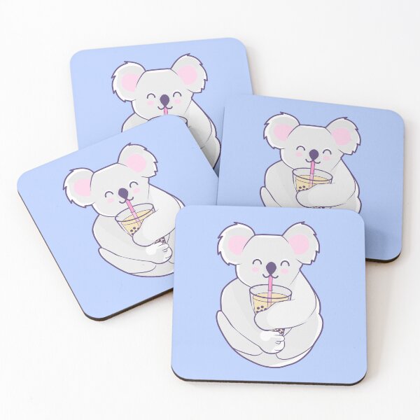 Item preview, Cute Kawaii Koala Drinking Boba Bubble Tea Pastel Aesthetic  designed and sold by illhustration.