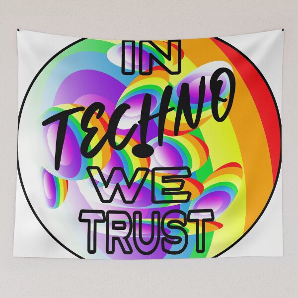 Item preview, In Techno We Trust  designed and sold by Graykat.
