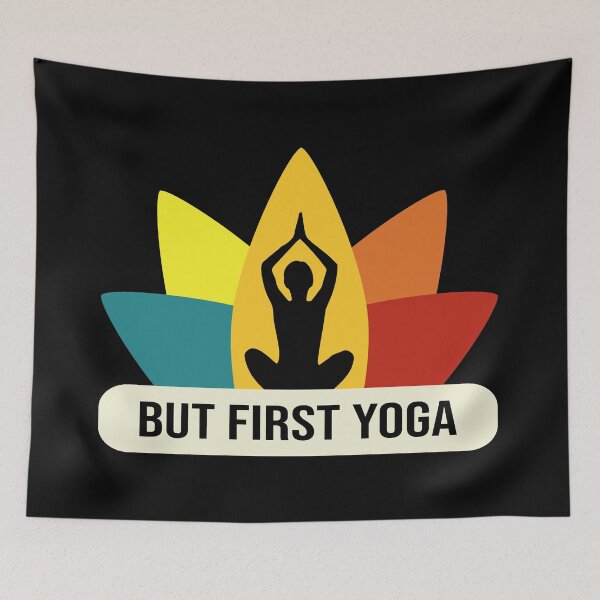 Item preview, But first yoga  designed and sold by kmario.