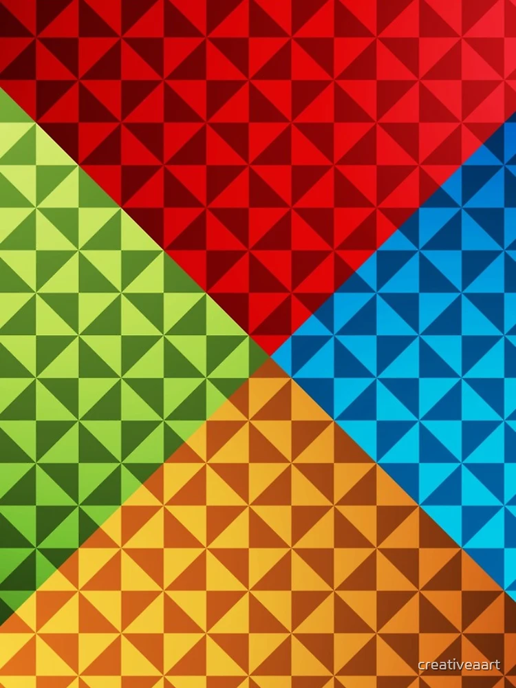 Thumbnail 4 of 4, iPhone Case, creative triangular pattern designed and sold by creativeaart.