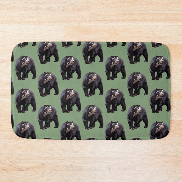 Item preview, S is for Spectacled Bear,Spectacled Bear Artwork – Unique Andean Mammal Illustration and Wildlife Design designed and sold by PrettylittlepastelUk.