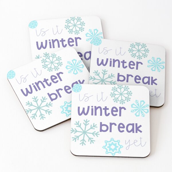 Item preview, Is It Winter Break Yet Snowflakes designed and sold by Kirsten Uecker.