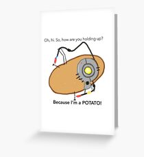 GladOs Potato Greeting Card