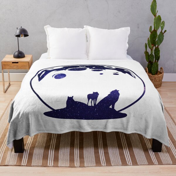 Item preview, Purple Wolves Moon Space Art designed and sold by zeliche mohammed.
