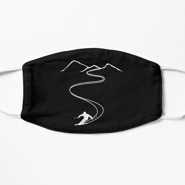 Skiing Gift For Skier Flat Mask