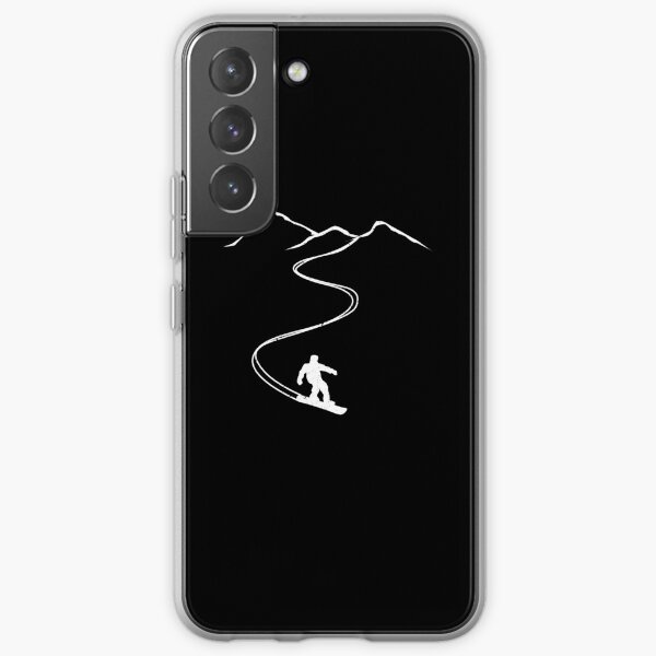 Snowboarding Snowboarder Mountain Design Samsung Galaxy Soft Case