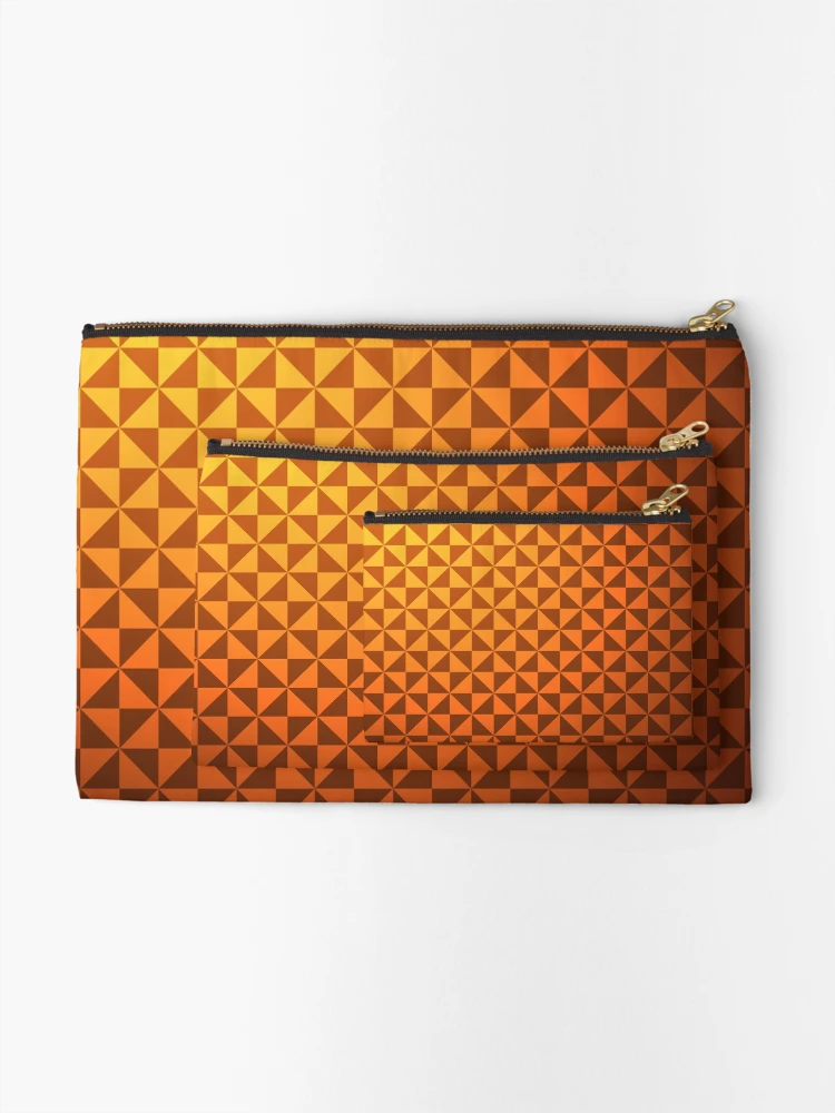 Thumbnail 2 of 4, Zipper Pouch, creative triangular pattern designed and sold by creativeaart.