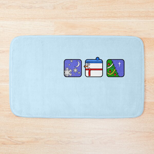 Item preview, Funny Graphic Christmas Snowflake, Snowman and Tree For Kids Powder Blue designed and sold by Quooki.