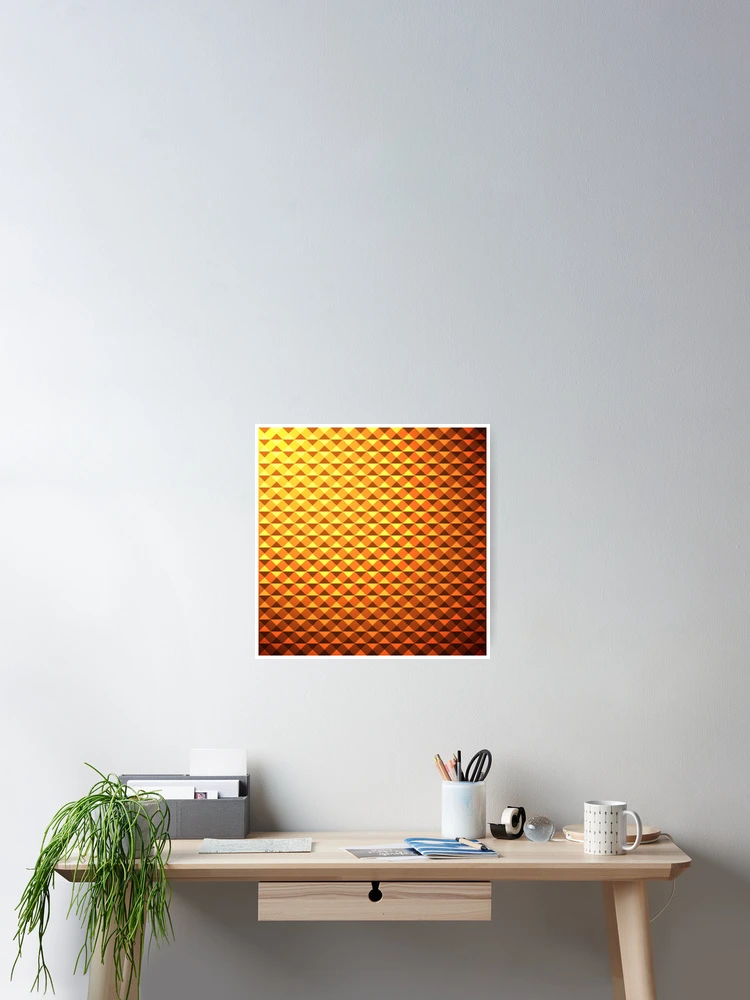 Thumbnail 2 of 3, Poster, creative triangular pattern designed and sold by creativeaart.