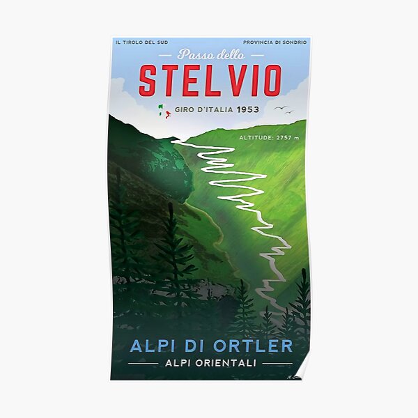 Stelvio Giro D'Italia! Poster
