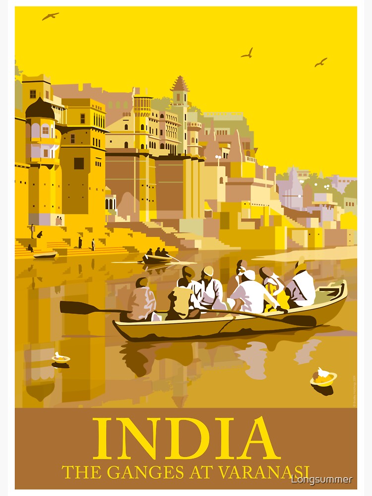 "Varanasi on The Ganges, India" Sticker for Sale by Longsummer Redbubble