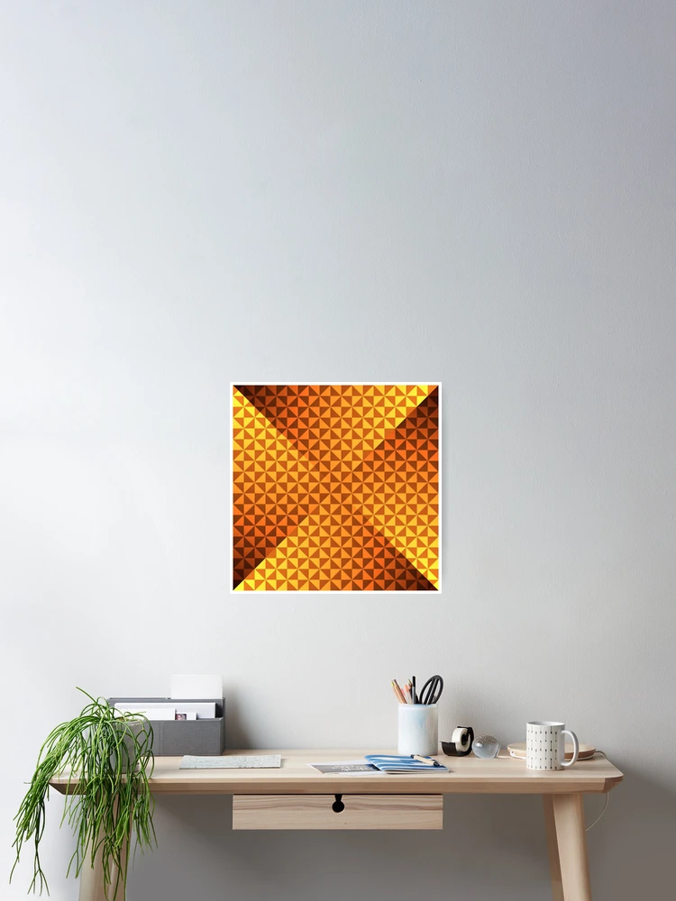 Thumbnail 2 of 3, Poster, creative triangular pattern designed and sold by creativeaart.