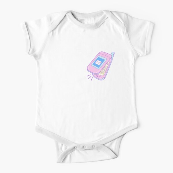 Flip Phone ^w^ Short Sleeve Baby One-Piece