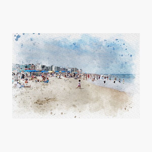 Item preview, Rehoboth Beach Watercolor designed and sold by TwoSmallPtatoes.