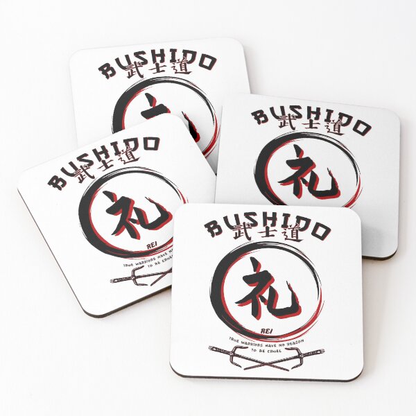 Item preview, Seven Virtues of BUSHIDO - REI - Martial Arts Kung-Fu gift designed and sold by 8FistsofTees.