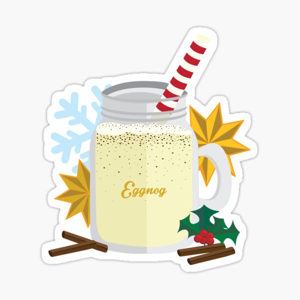 Homemade Eggnog Label - Set of 15 Personalized Spiked Spiced Aged Egg Nog  Gift Stickers - Water & Oil Resistant